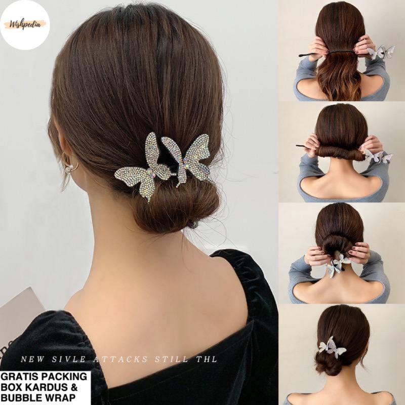 Grosir (SSC) donat rambut sanggul modern cepol magic hair bun maker aksesoris rambut pesta hiasan