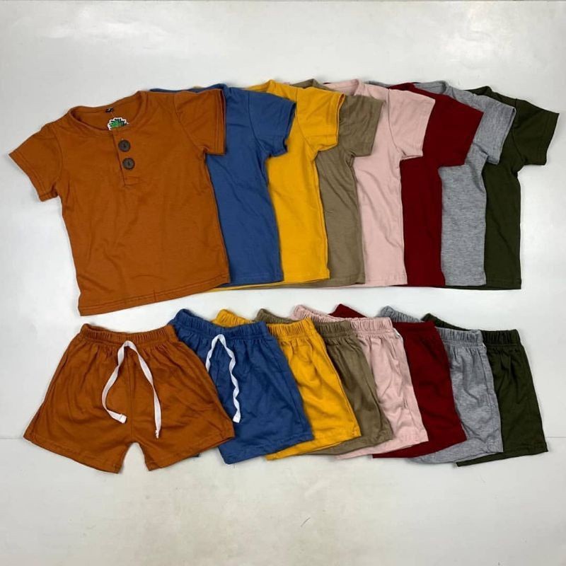 SETELAN ANAK  ARSY KANCING 1-6 TAHUN SETELAN KIANO BAJU ANAK LAKI LAKI PEREMPUAN TERBARU