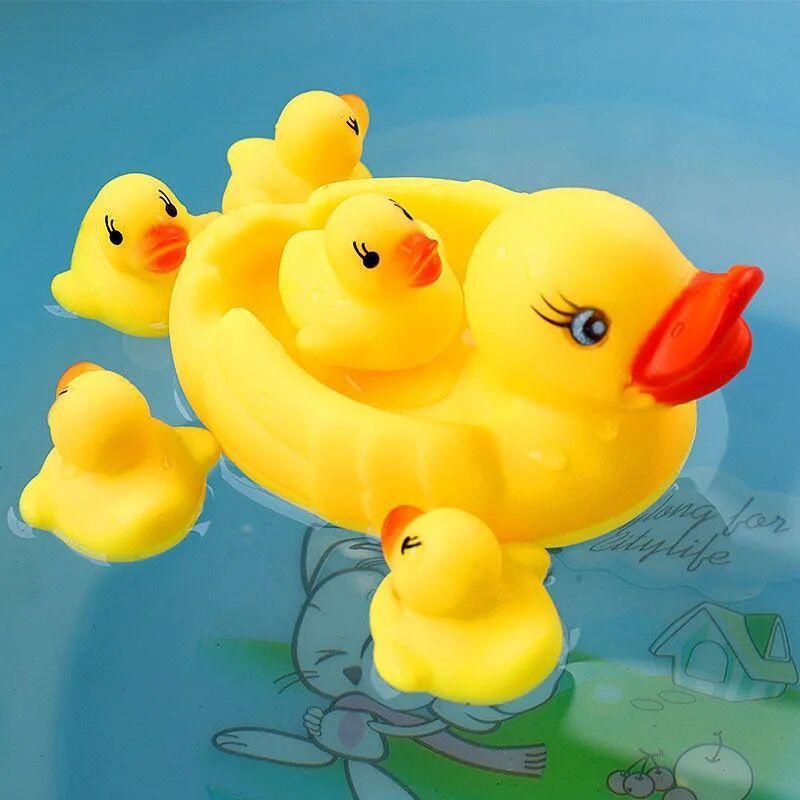 Bebek mainan mandi bayi/Bebek mainan/Satu besar tiga kecil/Mainan mandi anak (B53)