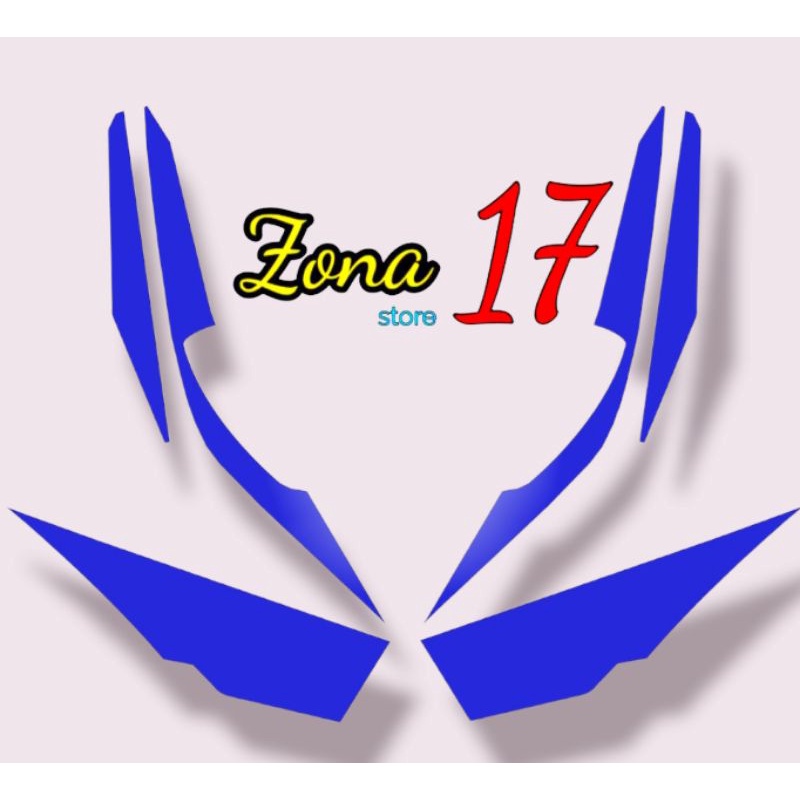 stiker lampu alis vario led 125 150 2015 2017 stiker lampu alis polos vario led 125 150 2015 2017