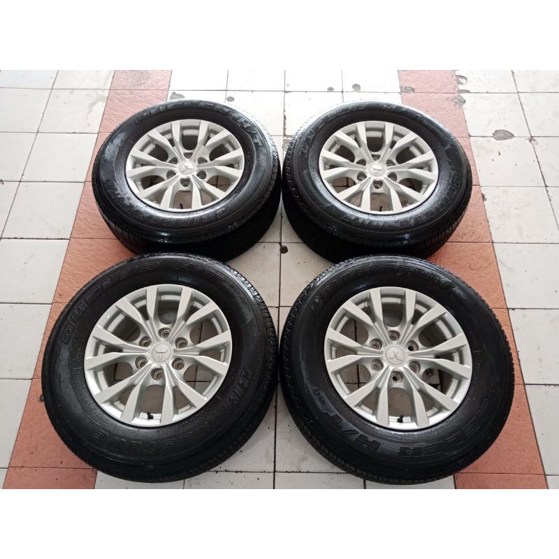 VELG MOBIL BEKAS COPOTAN PAJERO R17 PCD 6X139 + BAN 265/65 R17 BRIDGESTONE