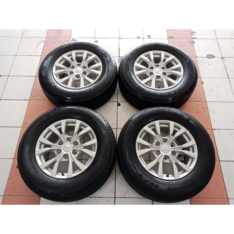 VELG MOBIL BEKAS COPOTAN PAJERO R17 PCD 6X139 + BAN 265/65 R17 BRIDGESTONE