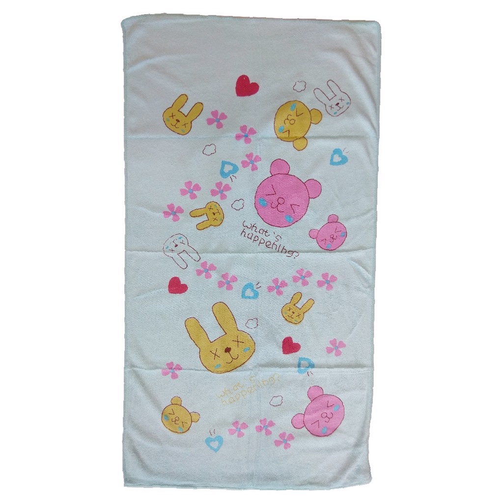 HANDUK MANDI BESAR BAYI ANAK DRAGONFLY UKURAN 70X140CM / KAIN MICROFIBER LEMBUT HALUS