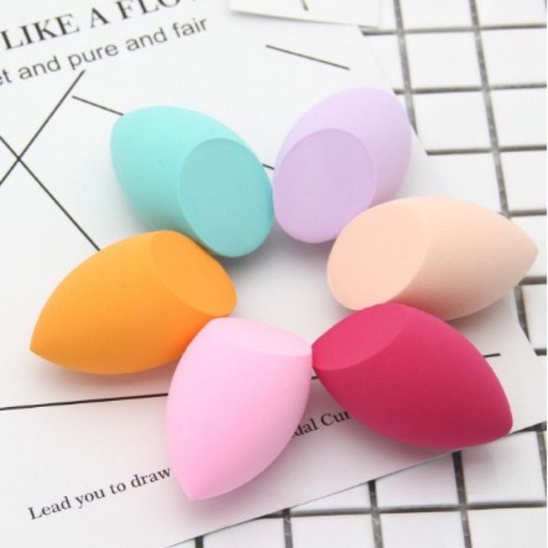 SPONGE MAKE UP COLORFULL UNIK BLENDED BLENDING PUFF SPONGE BEAUTY BLENDER KOSMETIK BEAUTY SPONGE