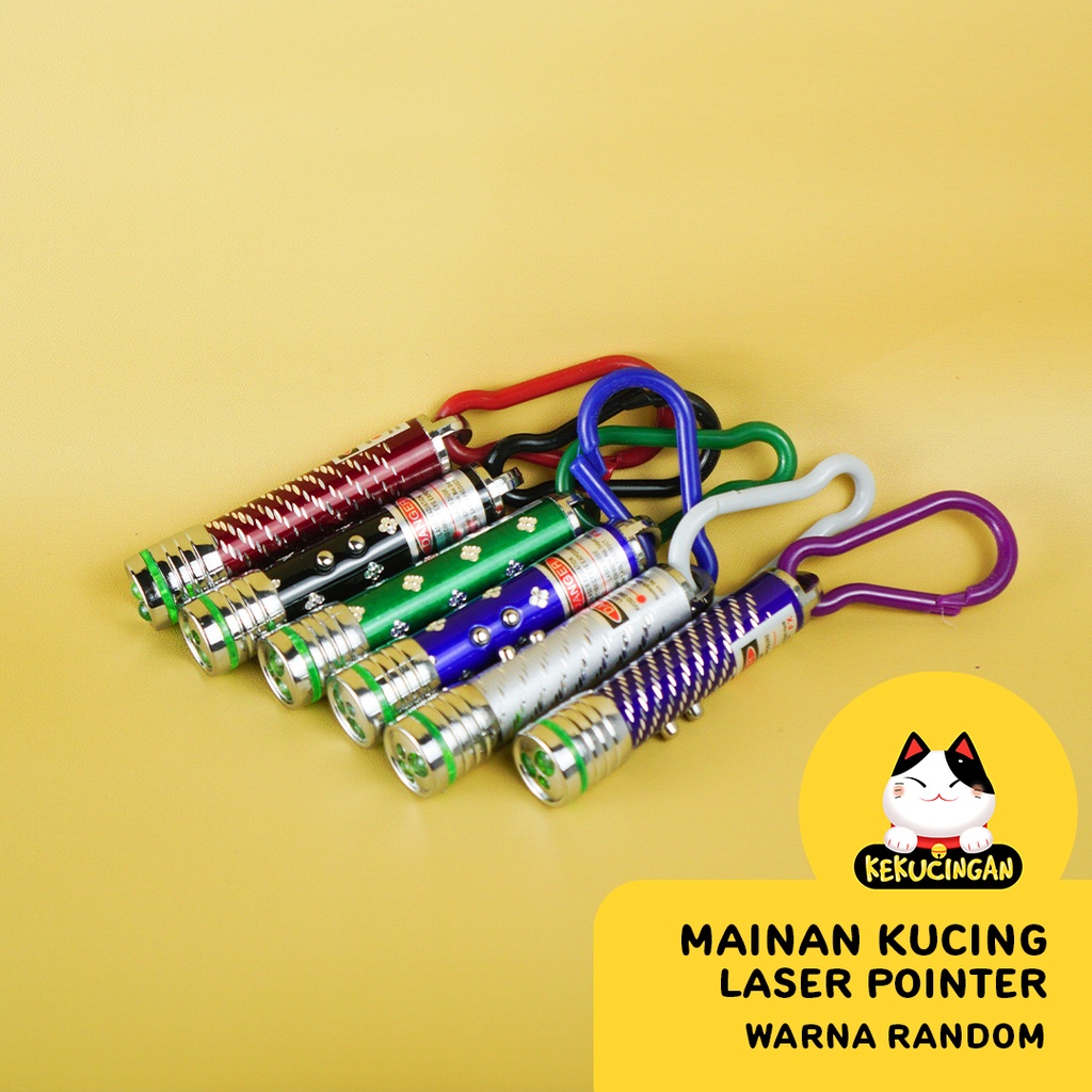 Laser Pointer Mainan Kucing Cat Toys Laser Mini Dengan Keychain