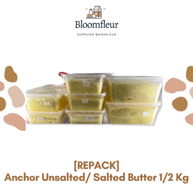 Anchor Unsalted/ Salted Butter Repack 1/2 Kg