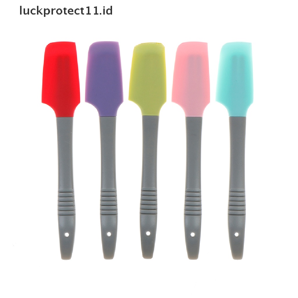 //HG&amp;ID// 1pc Mini Silicone Cream Butter Cake Spatula Mixing Batter Scraper Brush .