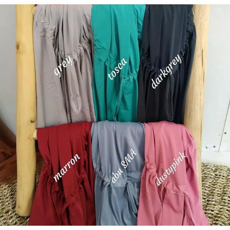 MURAH 1KG=(10pcs) Jibab Serut Murah /Jilbab Lycra Instan Jokowi /ADDIBA SERPO