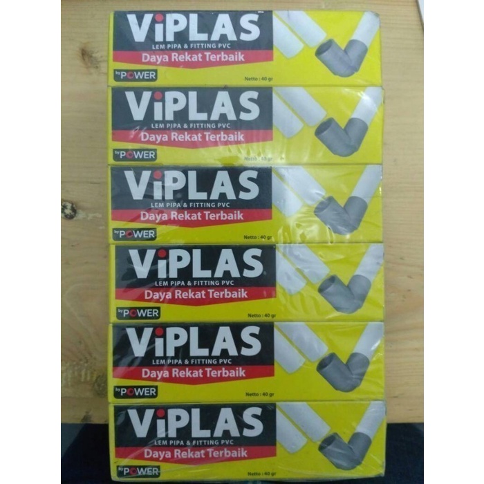 Lem perekat pipa paralon dan fitting PVC Viplas tube 40 gram from Avian brands