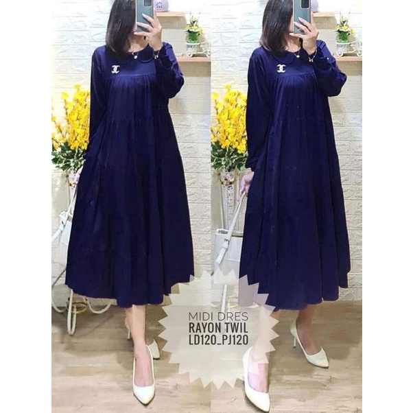 DRESS MEDY RAYON PREMIUM ORI TERLARIS 2021