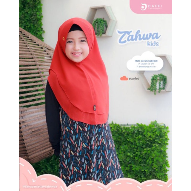 Hijab Daffi Zahwa Kids Series hijab instan hijab anak