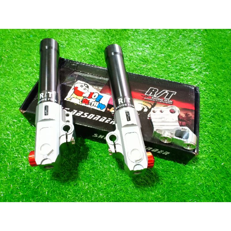 tabung shock depan RT stage copy ori plus breket kaliper 4 piston monoblok