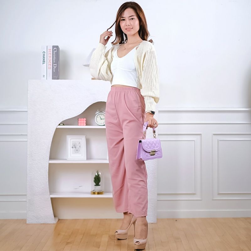 Arifirn Kulot Zora Crepe Pant - Celana Kulot Wanita Murah