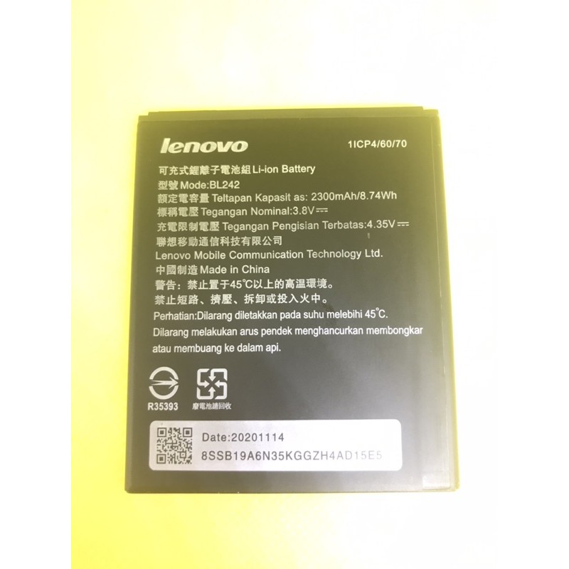 LENOVO A6000 - LENOVO BL242 - BATERAI BATRE BATT LENOVO A6000 - LENOVO BL242