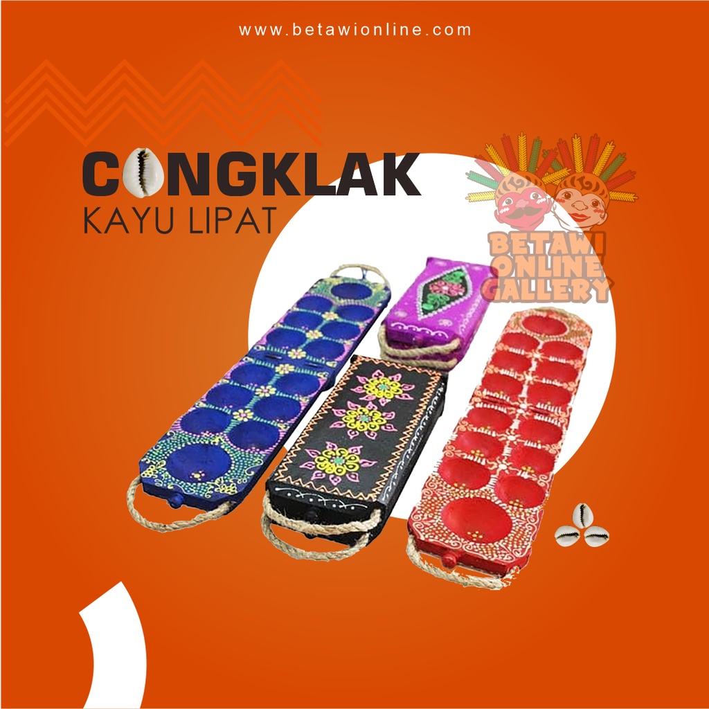 Congklak Kayu Lipat / Mainan Tradisional