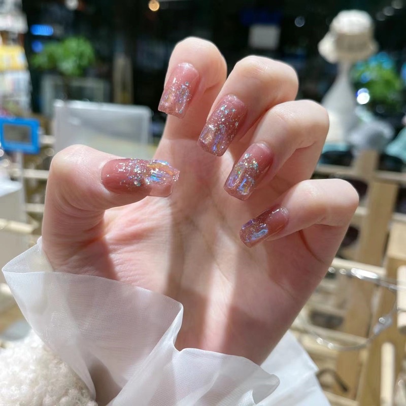 Kuku Palsu 【B20，lem cair】Nikah kuku Wedding False Nailart Pengantin Tangan