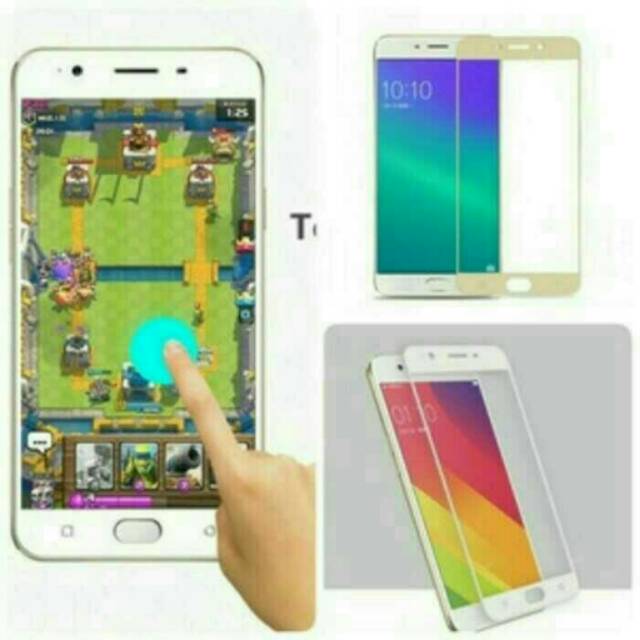 TEMPERED GLASS WARNA FULL COLOUR / FULL SCREEN OPPO A39