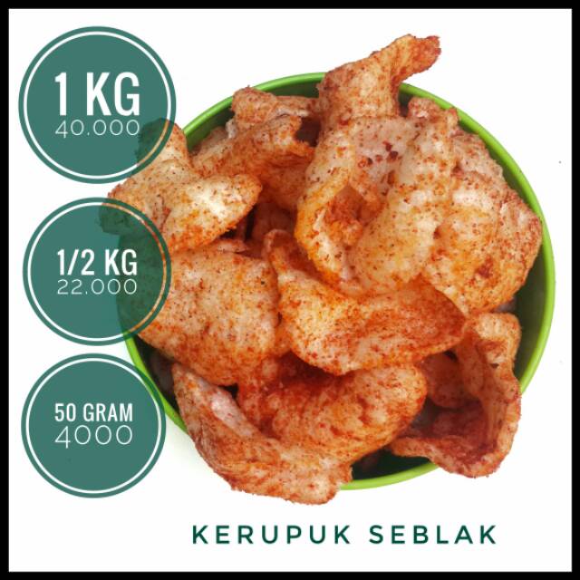 

KERUPUK SEBLAK PEDAS BANDUNG KRIUK 1KG AUFARO SNACK KILOAN