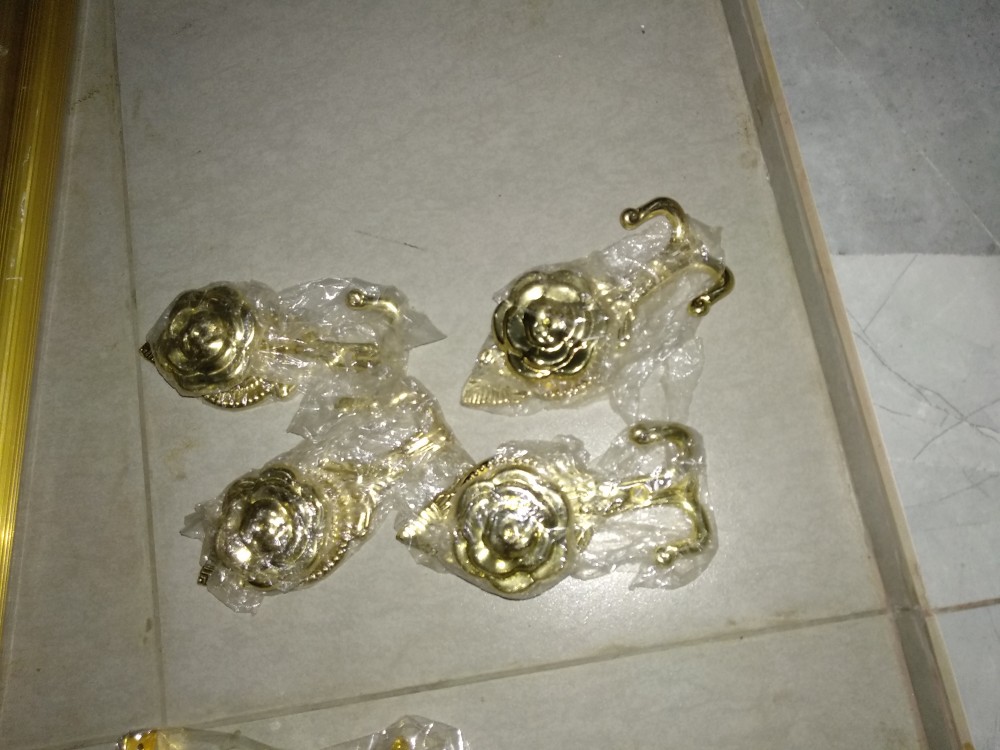 Promo!!! Rel Goden /rail Korden /gantungan Gordyn /batang Gorden Motif Garis Dan Motif Kristal