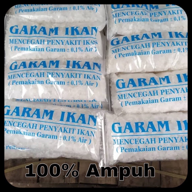 Garam ikan 500gram Kristal Import Chana koi cupang obat penyakit biru