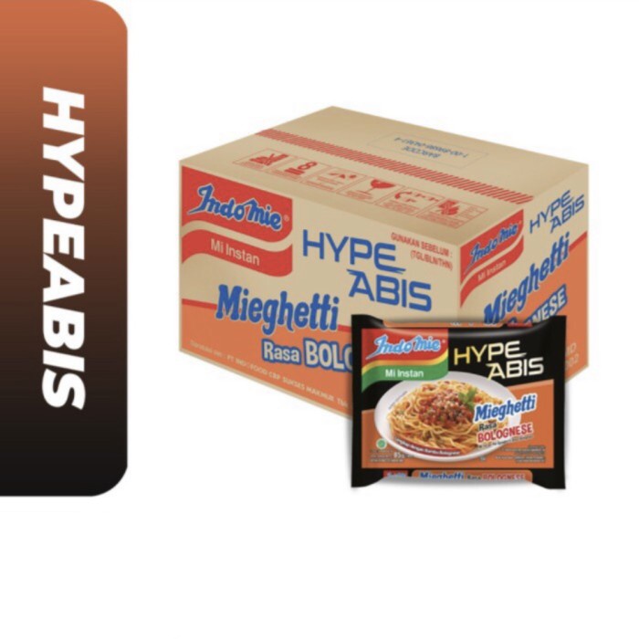 

Ss5g74gfd Indomie Hype Abis Mieghetti Rasa Bolognese (1 Karton Isi 40 Pcs) Ff04151