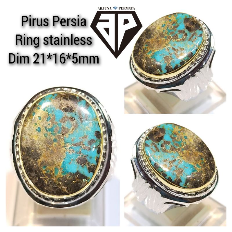 Batu pirus Persia urat emas terbaik