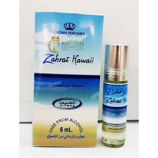 parfum dobha zahrat hawai 6ml non alkohol original