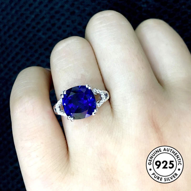 Cincin Lapis Silver 925 Dengan Batu Permata Elegan Untuk Wanita