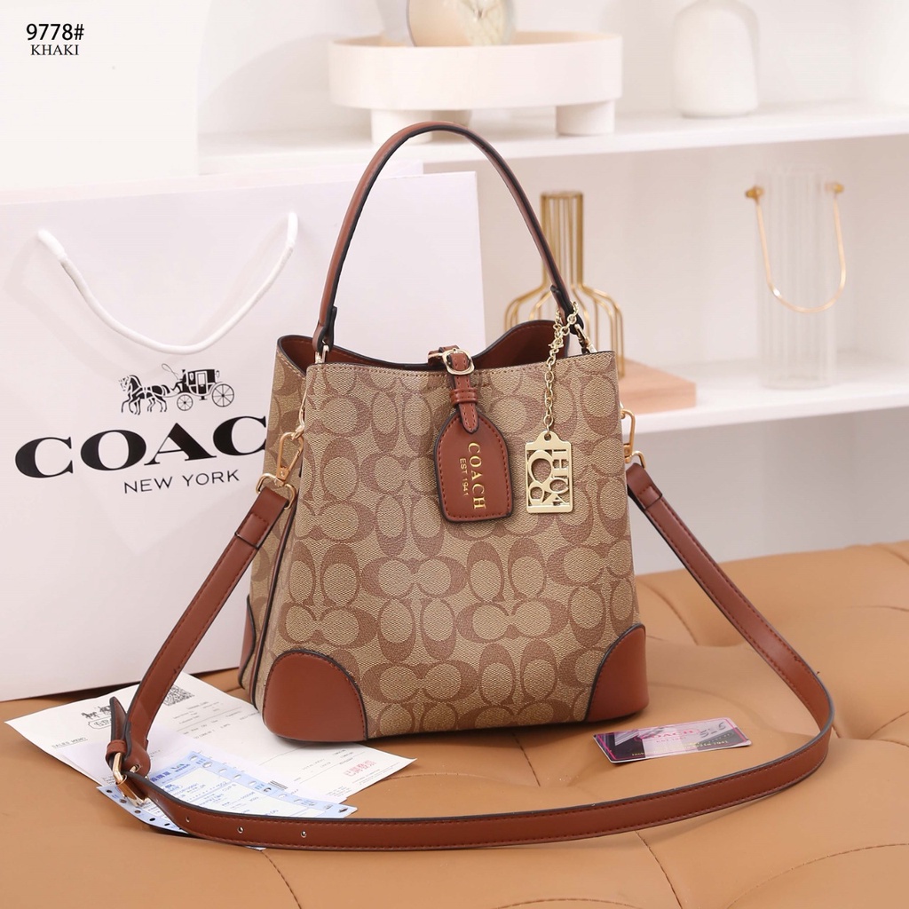 COA Top  Handle Bucket Bag 9778