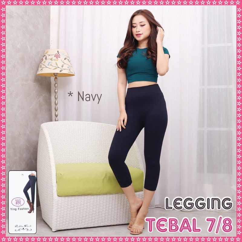 Celana Legging Pendek Wanita 7/8 Import