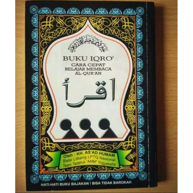 Buku IQRA besar jilid 1-6 / Iqro bandel besar / Iqro anak anak