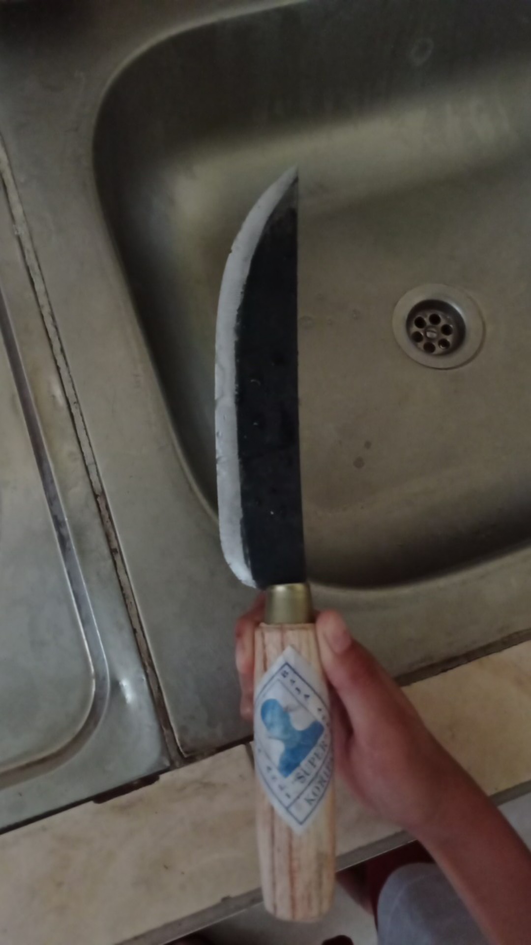 Pisau Daging Besi Baja Stainless Tajam Berkualitas 28 Cm