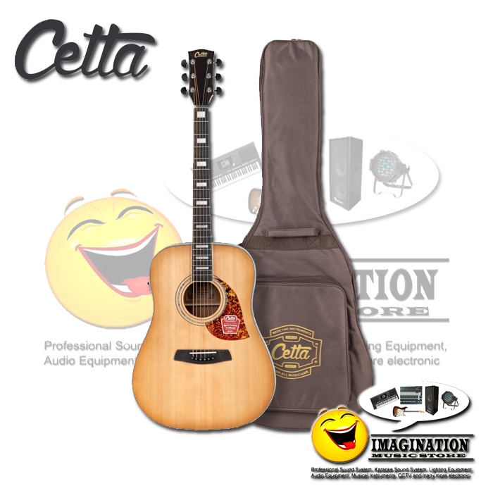 GITAR AKUSTIK CETTA DR32SE NTB - FREE GIGBAG