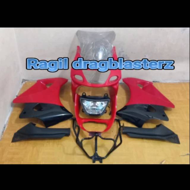 fairing fullset depan ninja rr old 2010 2011 merah ferarri original Kawasaki