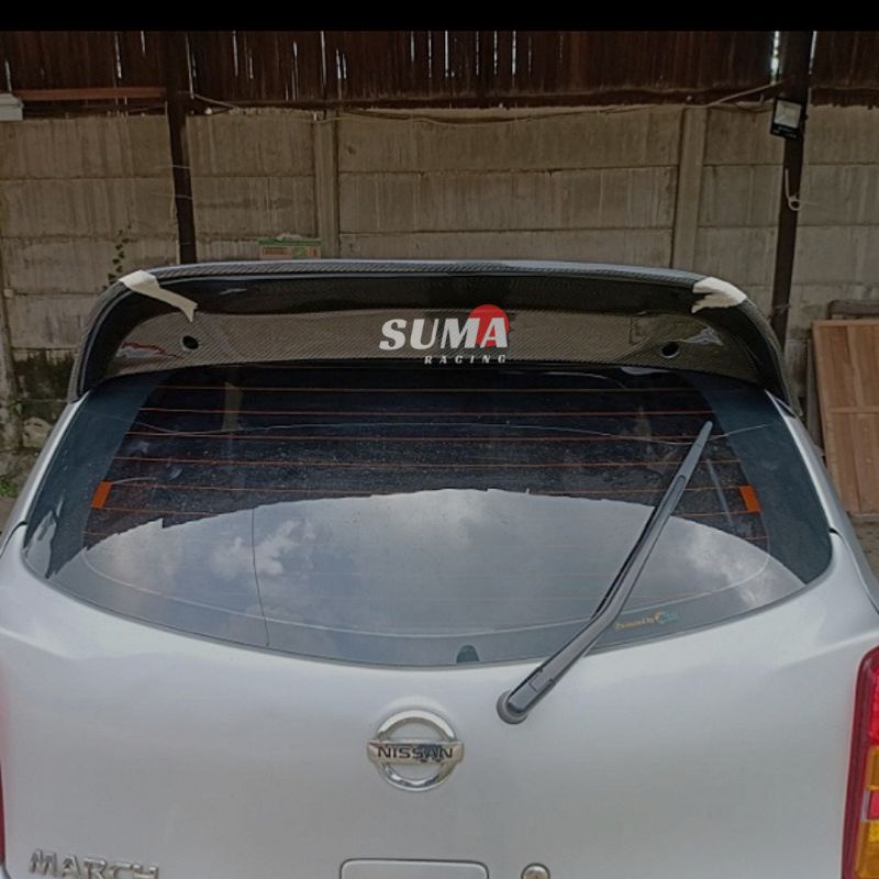 SPOILER NISSAN MARCH CARBON KEVLAR