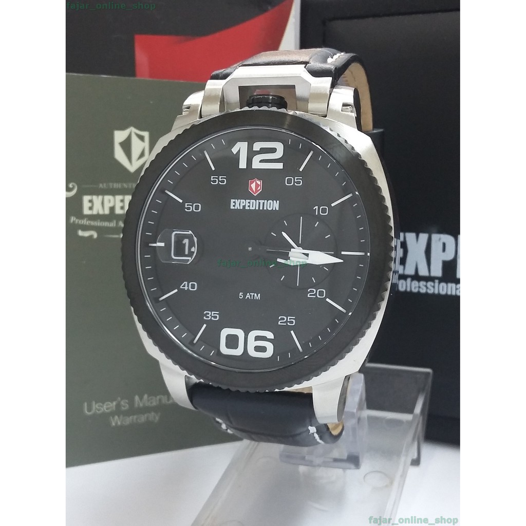 Jam Tangan Pria Expedition E 6723 M BLSVBL Original Rantai Cowok