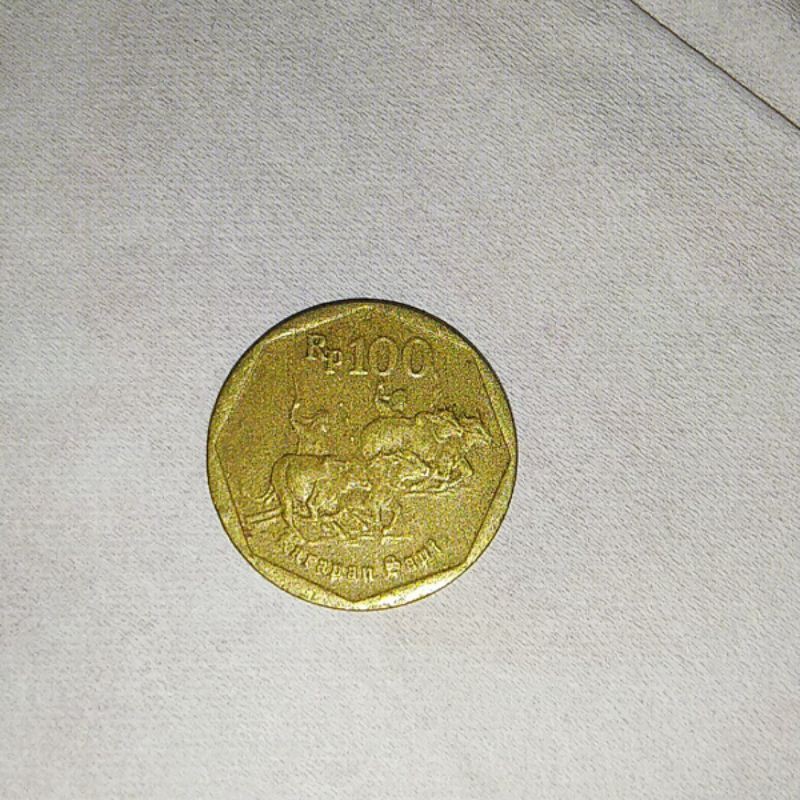 Uang koin 100 rupiah tahun 1996