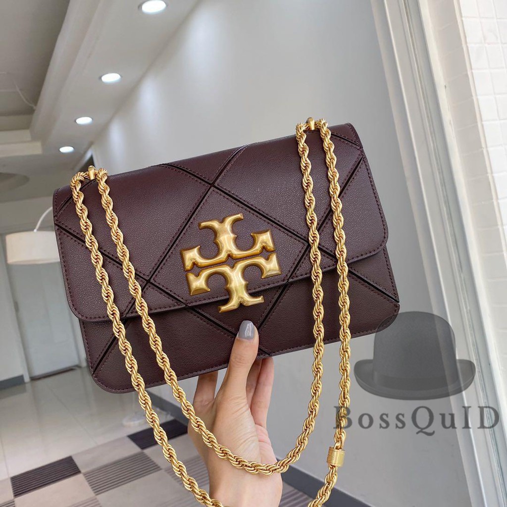 Tory Burch Eleanor Diamond Quilted Shoulder Bag Amaranth