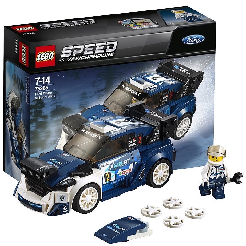 LEGO Speed Champions-75885 Ford Fiesta M-Sport WRC Champion Racing Car