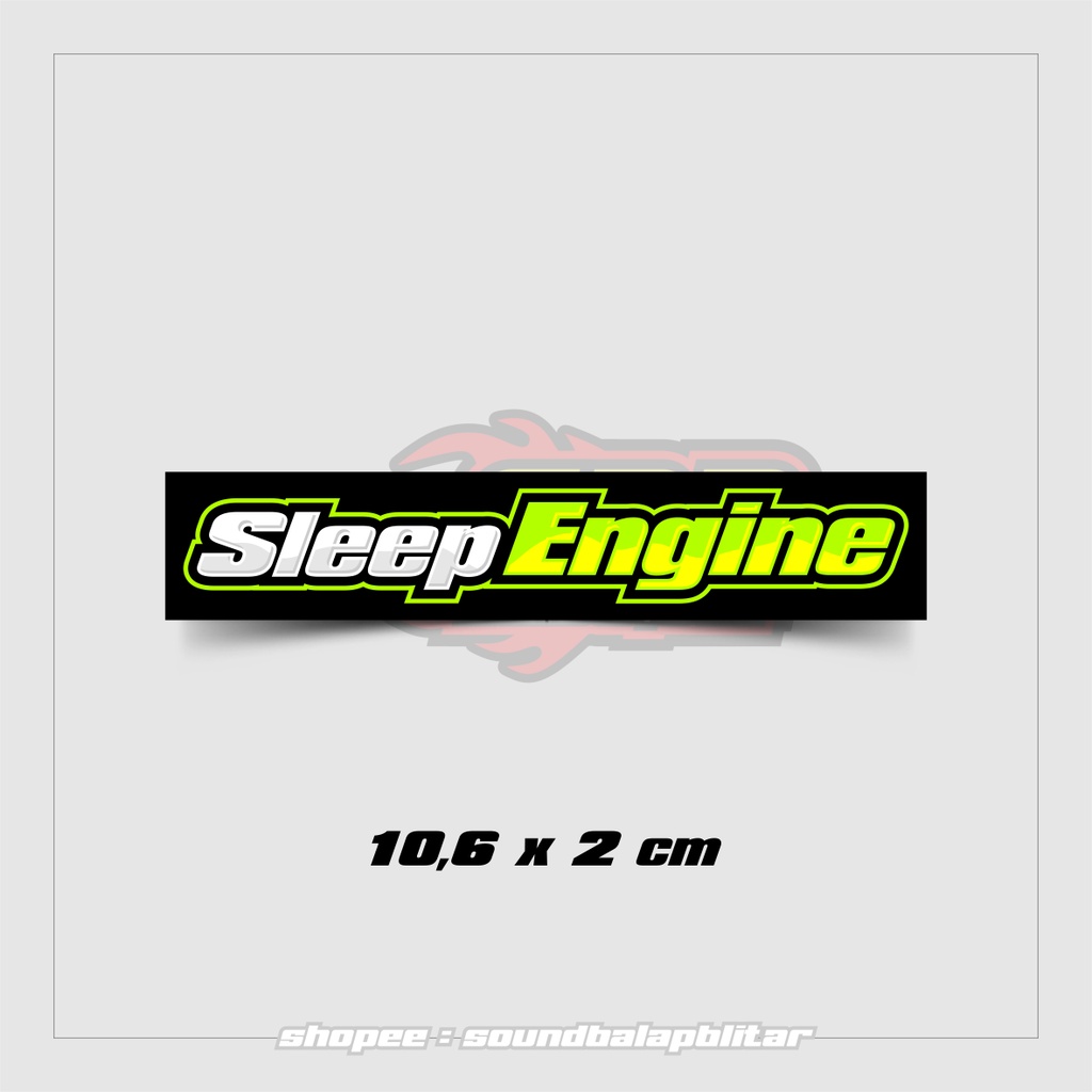 Stiker Sleep Engine Bijian Vynil Anti Air