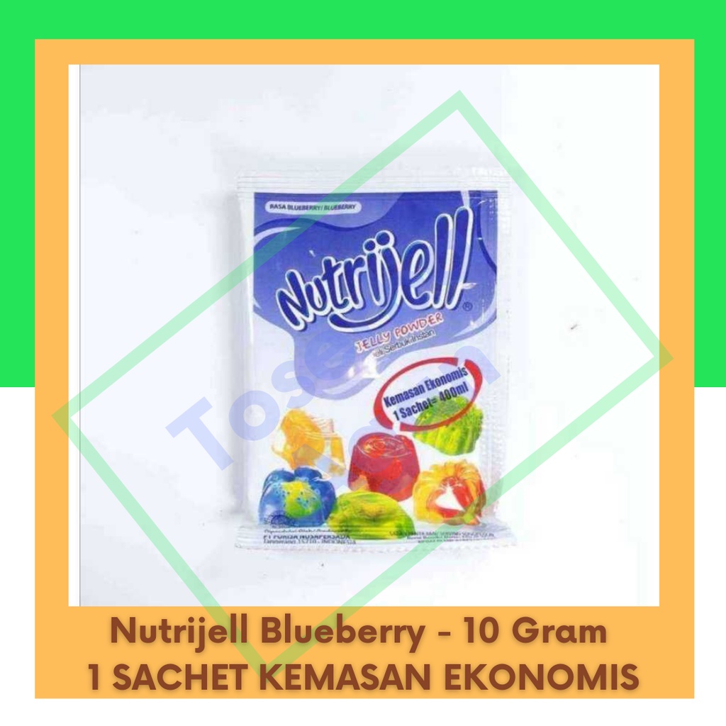 Nutrijell Blueberry - 10 gr Jelly Kemasan Ekonomis