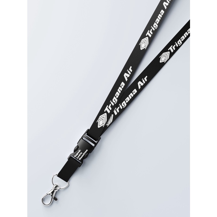 

Lanyard Maskapai Trigana Air Satuan Custom Dua Sisi Gantungan Kunci