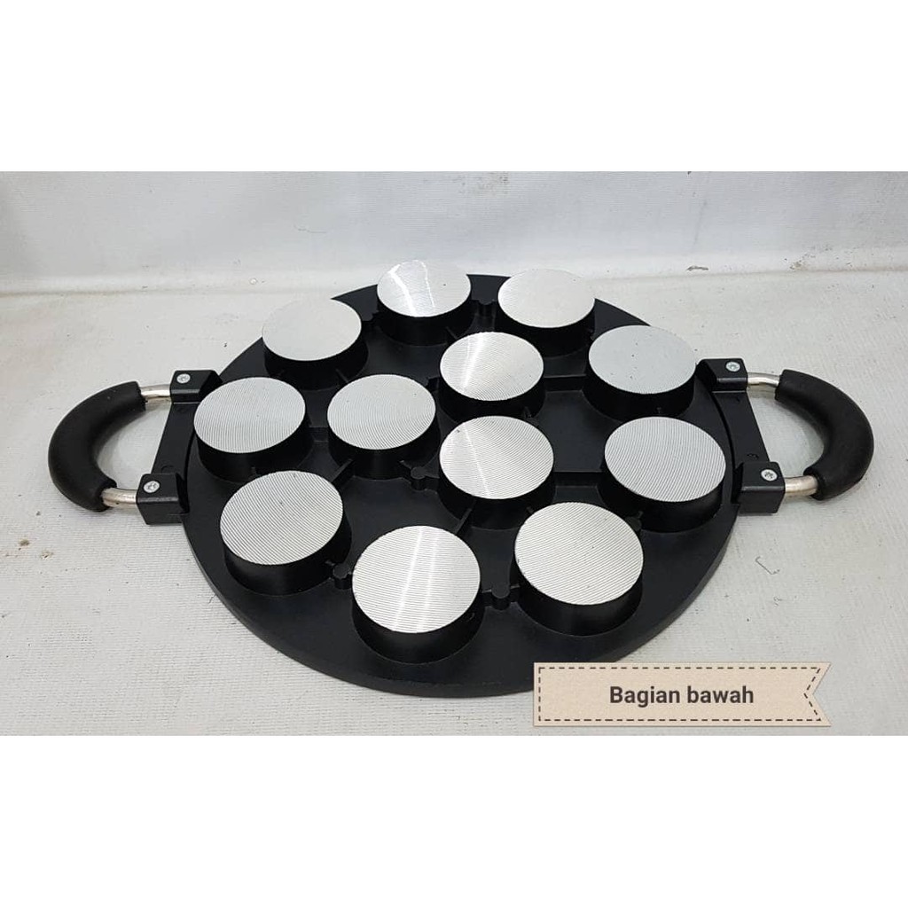 Happy call cetakan martabak mini 12 lbg teflon /snackmaker