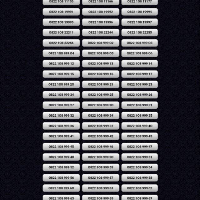 NOMOR CANTIK SIMPATI 0822 108 999XX