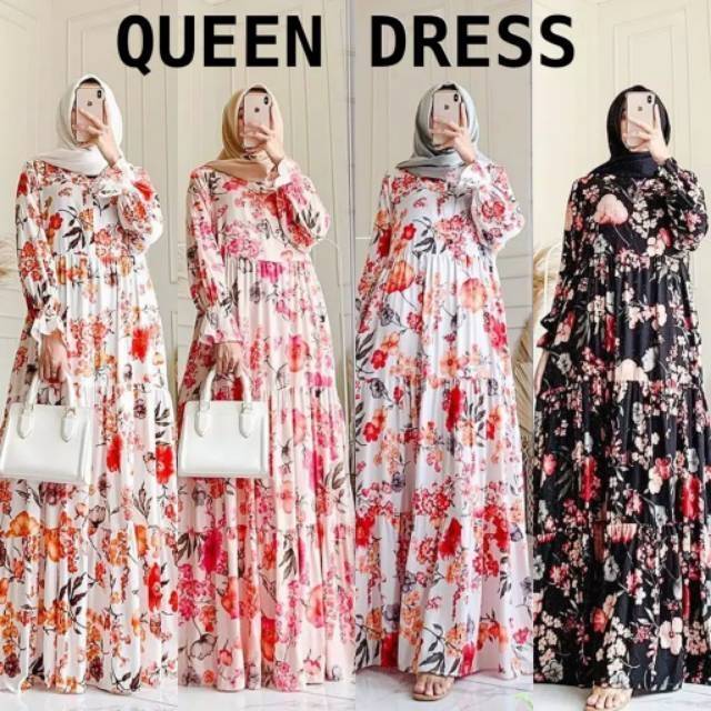 TERMURAH / DRESS NAGITA ZARA FLOWER / ADA SIZE JUMBO  (BISASARAGAM) TUNIK NAGITA  / LONG DRESS BUSUI