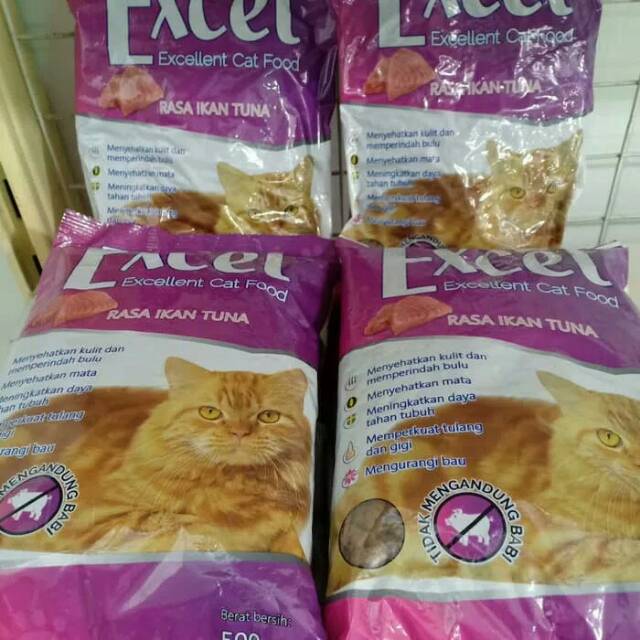 Makanan kucing Murah EXCEL Repack 500 Gram