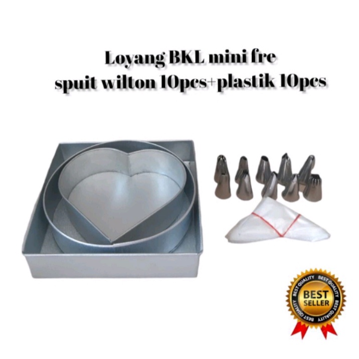 Cetakan loyang Kue Bolu Panggang Baking Pan Kotak Love Bulat Mini Anti Lengket Ukuran 12 14 16 Cm Pa