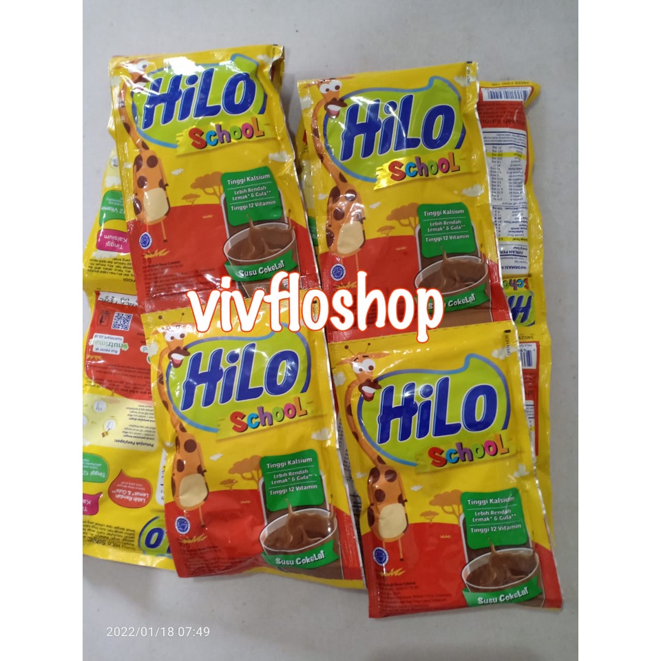 

Susu HiLo School/ Hilo School / Hi Lo School Chocolate Kemasan sachet (10 x 30 gr)