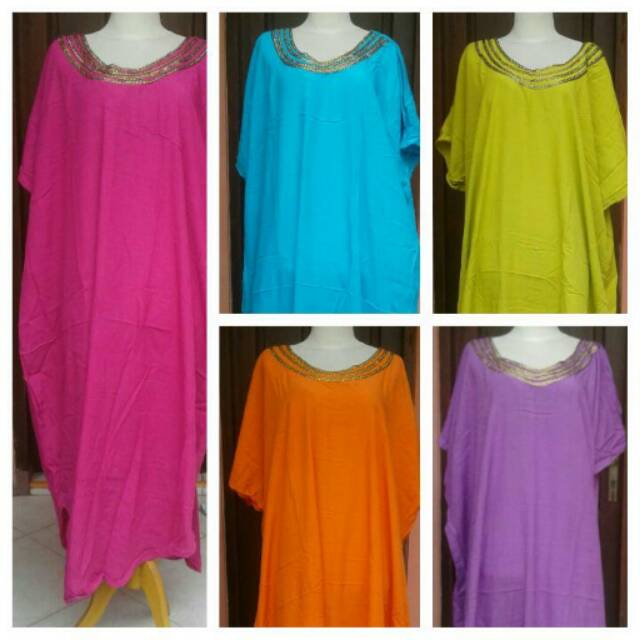 Daster kelelawar jumbo kombinasi renda ,, daster arab ,, daster rayon super,, daster murah