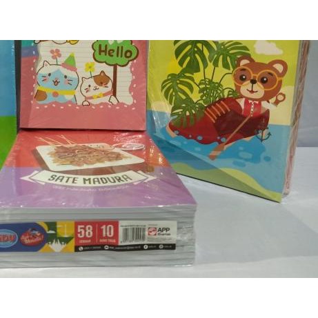 

☇ Buku Tulis Sinar Dunia (SIDU) 58 Lembar (Pak 10 Buku) ➹